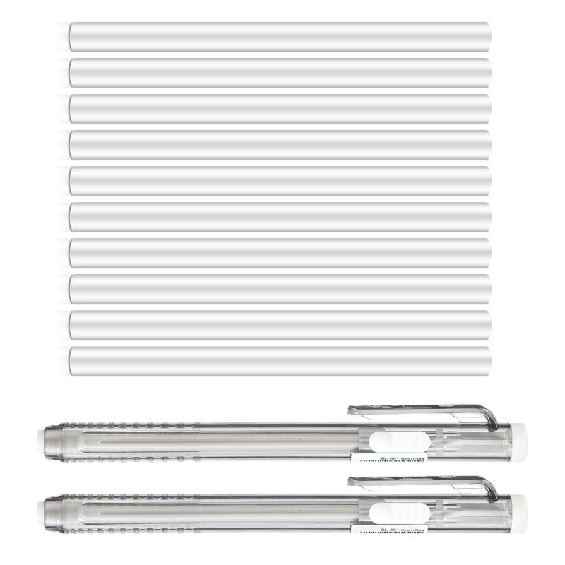 Retractable Eraser Pen Click - 12 Pieces Retractable Mechanical Erasers Pen
