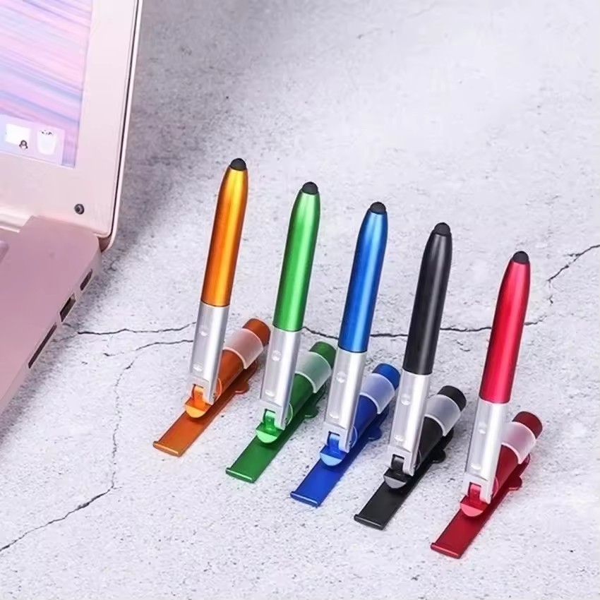 School Supplies - 4-in-1 Multifunction Ballpoint Pen LED Light