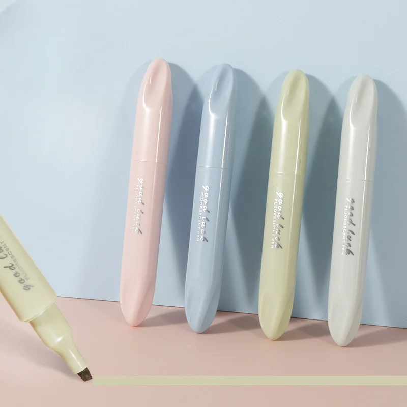 4Pcs Morandi Gradient Dual Tip - Pastel Highlighter Set Double Ended 评论和价格